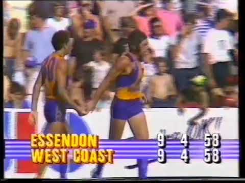 Round 2 1987 - Essendon v West Coast Eagles Full Highlights