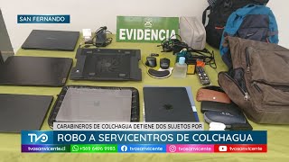 Carabineros detiene a dos sujetos dedicados al robo en servicentros en la Provincia de Colchagua
