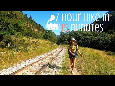 Hike next to Odontotos train track, Diakopto to Kalavryta Railway, Greece | no commentary