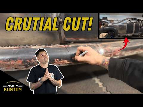 Will it Work? Cutting A Gap After Welding The Rocker & Door Bottom - 1939 Zephyr