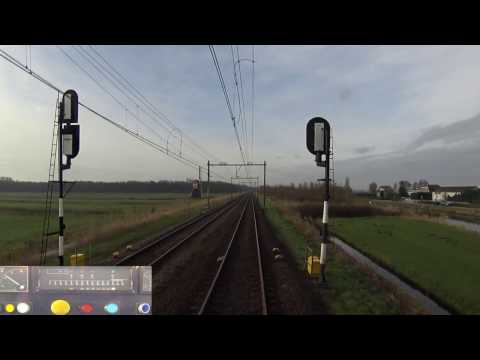 A train driver's view: Haarlem - Den Haag CS, SGM, 13-Mar-2017.