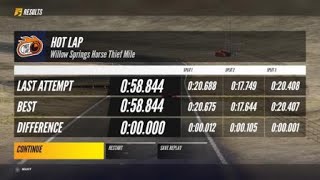 Project CARS 3 - Willow Springs Horse Thief Mile - Hot Lap (Wild Horse)