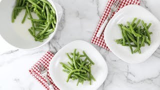 Microwave-Steamed Garlic Green Beans- Martha Stewart