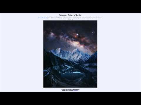 2020 May 26 - The Milky Way over Snow Capped Himalayas