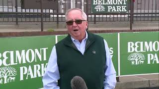 Shug McGaughey interviewed after First Captain's win video