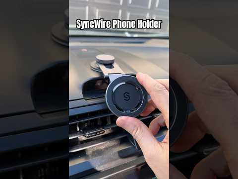 SYNCWIRE Fits MagSafe Car Mount for Universal Dashboard & Tesla Screen, Magnetic Phone Holder #howto