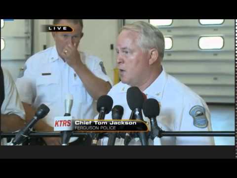 Chief Jackson, Chief of Ferguson Police Press Conference 8/14/14