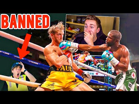 MINIMINTER REACTS TO SNEAKING INTO LOGAN PAUL vs FLOYD MAYWEATHER FIGHT!