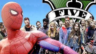ЧЕЛОВЕК ПАУК ПРОТИВ ЗОМБИ АПОКАЛИПСИСА В GTA 5! МОДЫ ГТА 5