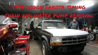 93 Dodge Dakota Water Pump and Timing Chain Removal
