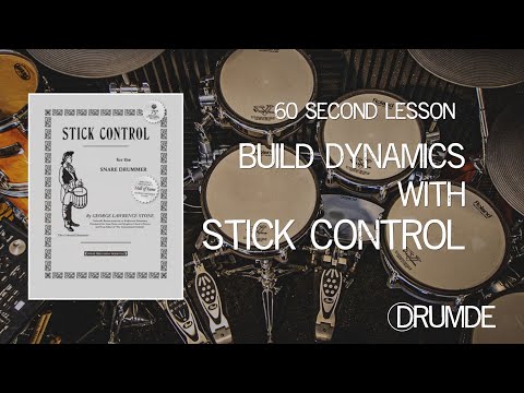 60 Second Drum Lesson - Build Dynamics Using Stick Control