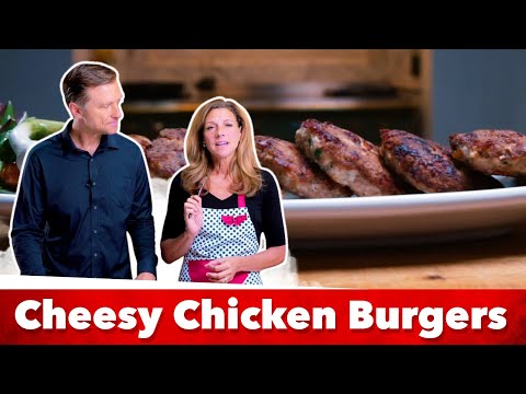 Keto Cheesy Chicken Burgers Recipe | Eric and Karen Berg