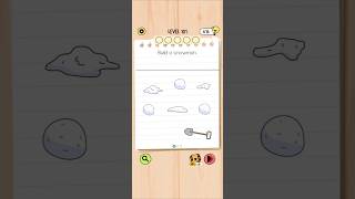Brain Test 5 Level 101: Build a snowman Walkthrough