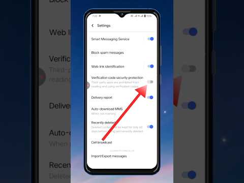 How to enable SMS verification code autofill service | verification code  security protection#shorts