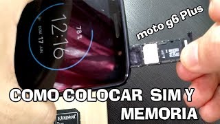 Download lagu MOTO  G6 PLUS Como Instalar la Simcard y Memoria Micro SD ☎ 📲 📲 mp3