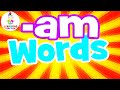 AM Words For Kids Read AM Words For Children Word Families Series
