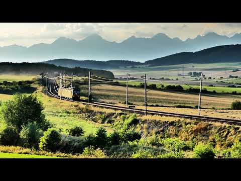 Single ZSSK locomotive towards Spisska Nova Ves coming from Poprad SK