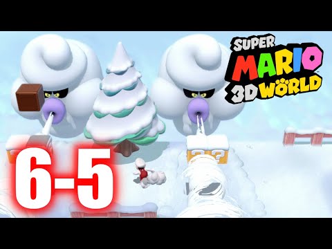 Super Mario 3D World - 6-5 Ty-Foo Flurries - All Stars & Stamp 100% Gameplay Walkthrough