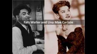Fats Waller and Una Mae Carlisle - I can't give you anything but love (1937)