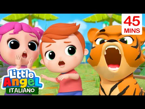 Conosciamo Gli Animali Allo Zoo 🐨🦁 Cartoni Animati con Gianni Piccino - Little Angel Italiano