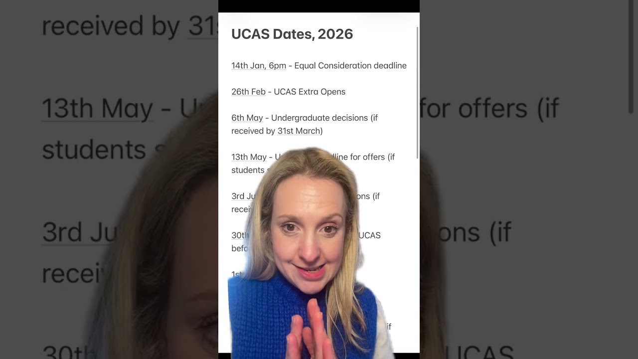 UCAS 2026 key dates 