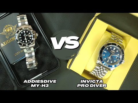 🔥HARD FIGHT! Addiesdive MY-H3 VS Invicta Pro Diver💥
