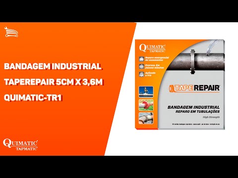 Bandagem Industrial TapeRepair 5cm x 3,6m - Video