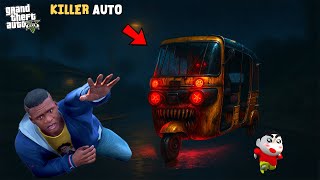 Shinchan and Franklin Trapped In a CURSED AUTO RIKSHAW In GTA 5 | Paradox FTW