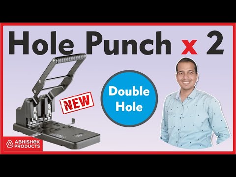 ➿Double Hole Heavy Duty Punching Machine Upto 290 Pages in 1 Shot | AbhishekID.com