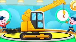 Car builder game for kids, Car sounds and Car factory (Truck, Excavator, Airplane, Ambulance)