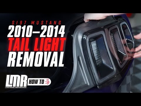 How To Remove 2010 -2014 S197 Mustang Tail Lights
