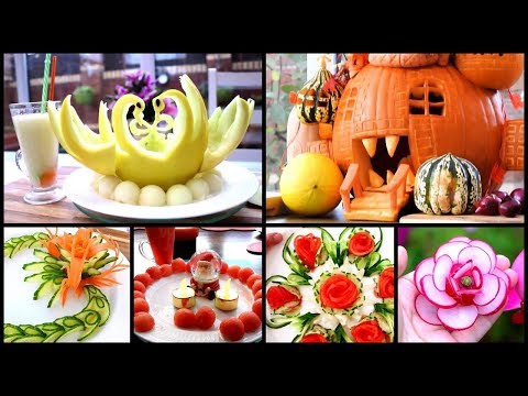 20 Creative Food Ideas | Food Decoration | Fruit & Vegetable Carving