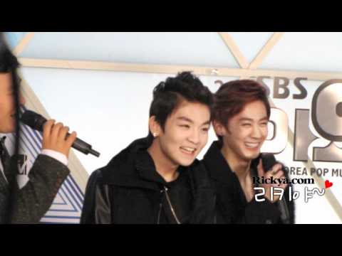 111229 틴탑 리키 직캠 - SBS 가요대전 레드카펫 & 포토월