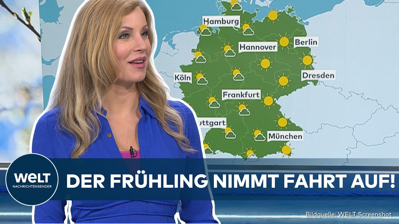 WETTER IN DEUTSCHLAND: Strahlend Schön - Frühlingshoch Jannis bringt bestes Ausflugswette!