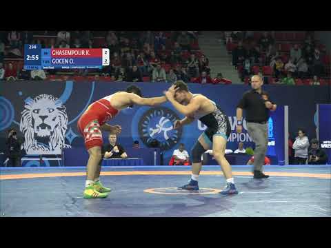 1/2 FS - 86 kg: K. GHASEMPOUR (IRI) v. O. GOCEN (TUR)