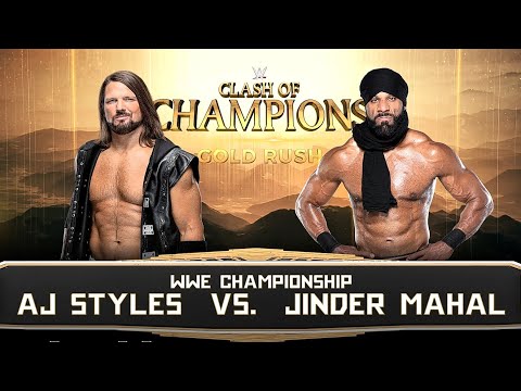 FULL MATCH - AJ Styles Vs. Jinder Mahal - WWE Championship - Clash Of Champions
