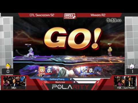 CFL Smackdown 92 WiiU - Milk (Lucas) vs FBC LeoHeart (Mewtwo) - Winners R2