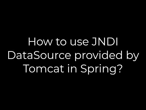 Java :How to use JNDI DataSource provided by Tomcat in Spring?(5solution)
