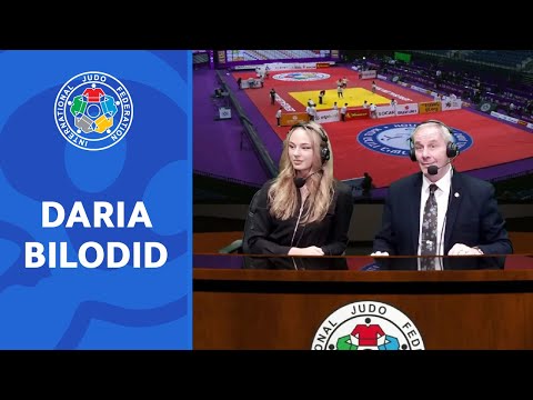 Daria Bilodid visits Jerusalem World Judo Masters as a special guest
