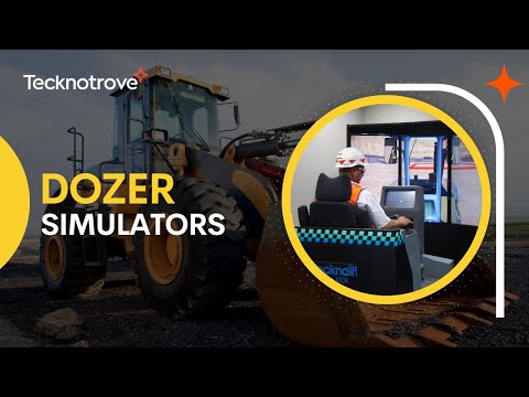 Tecknosim dozer training simulator, for training/ safety