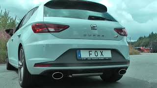 Video: Fox Edelstahl Duplex Sportauspuff-Komplettanlage ab Kat Seat Leon 5F Cupra 280PS