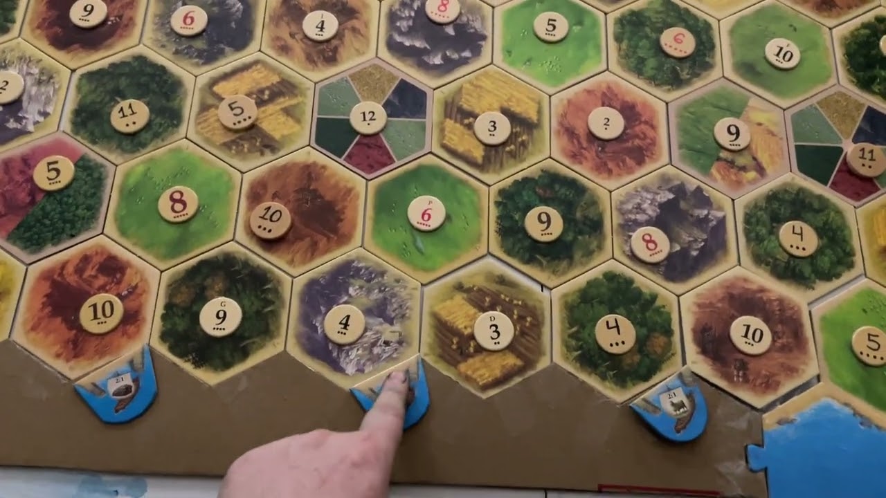 I set up a Mega-Catan Board!  Vanilla Catan, but still Awesome :) #autism #catan #game ASMR 11