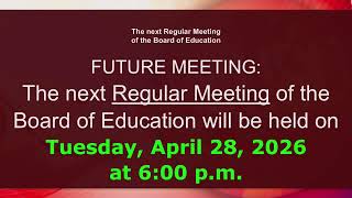 SAUSD Regular Board Meeting March 24, 2026