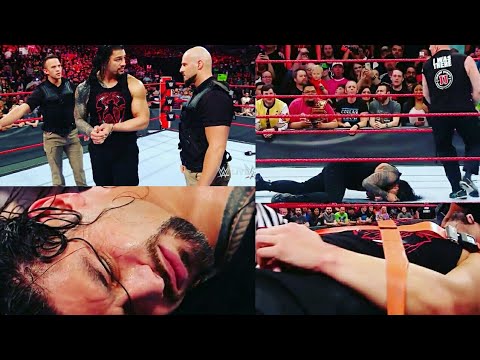 Roman Reigns is brutally ambushed by Brock Lesnar: Raw, March 19, 2018 || WWE Superstars || HD