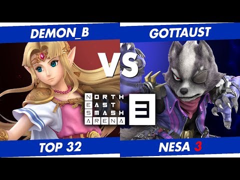 NESA 3 | Top 32 Losers R3 | demon_b (Zelda) vs GottAust (Wolf)