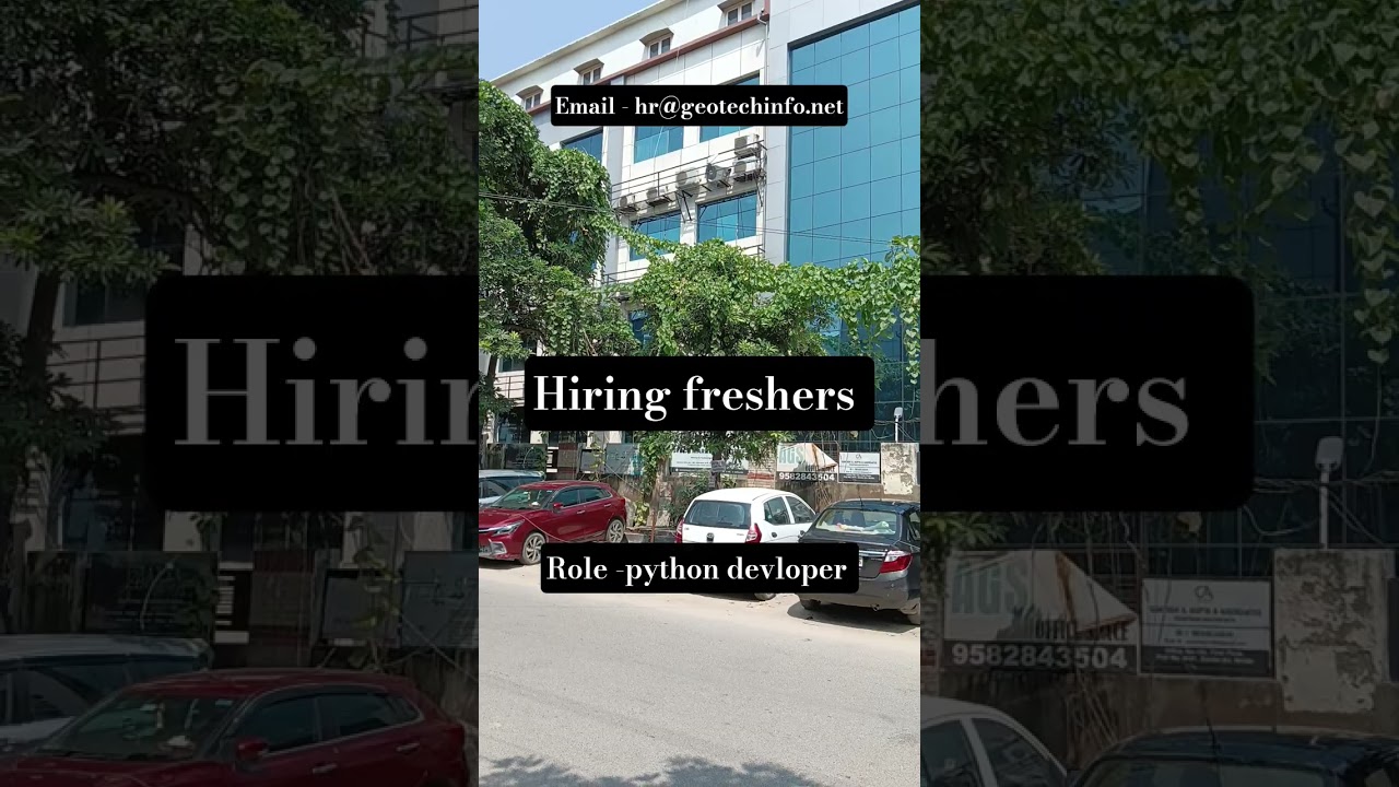 Hiring Freshers | Python Developer Jobs 2025 | GeoTech Info | Noida | Apply Now 💼