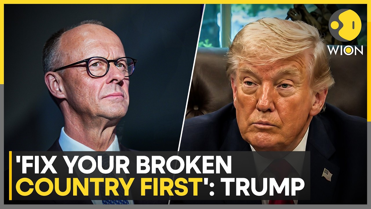 Trump's Scathing Attack On Merz: Fix Your Own Country First | WION