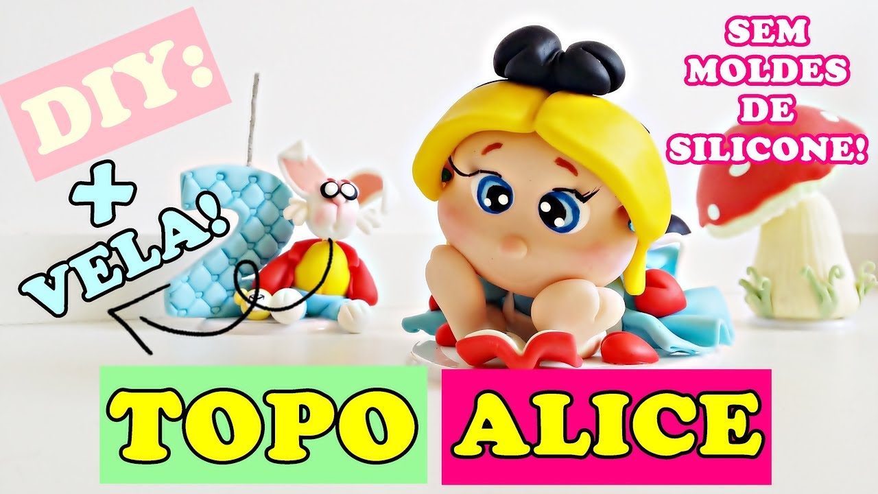 Watch Now DIY TOPO DE BOLO ALICE + VELA COELHO SEM MOLDES DE SILICONE DIY TOPO DE BOLO ALICE + VELA COELHO SEM MOLDES DE SILICONE