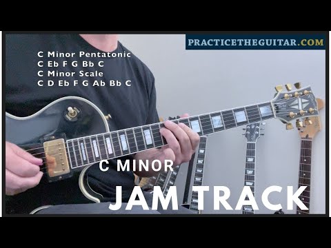 C Minor Groove Backing Track-Soulful Seductive Groove Guitar Backing Track Jam-Aeolian Mode-C Minor