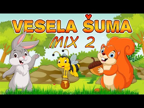 Vesela šuma MIX PESAMA 2 💛 Pesmice o životinjama 💚 Dečije pesme MIX ❤️️ Životinje za decu MIX 💜